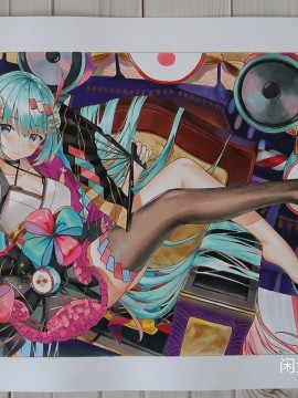 ChangHuan's A3 Japanese anime girl Hot Sexy Hand drawing with marker